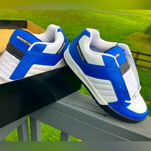 Men’s DC shoes sneaker athletic skateboard size 12 blue white pink